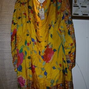 Vibrant Floral Yellow Dress (JONNY WAS)